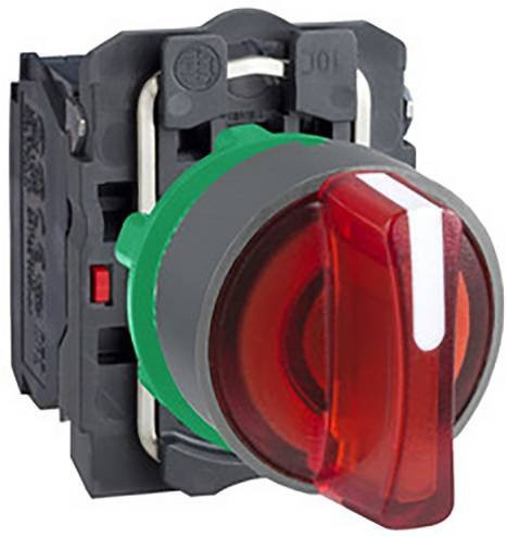 Schneider Electric XB5AK134G5C0 Leuchtwahlschalter in Rot und Grau aus Kunststoff - Bild 1