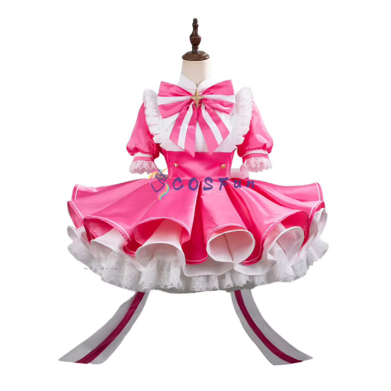 COSFun Magical Girl Miku Cosplay Kostüm, Lolita Kleid, Fantasy, Rosa / Pink - Bild 2