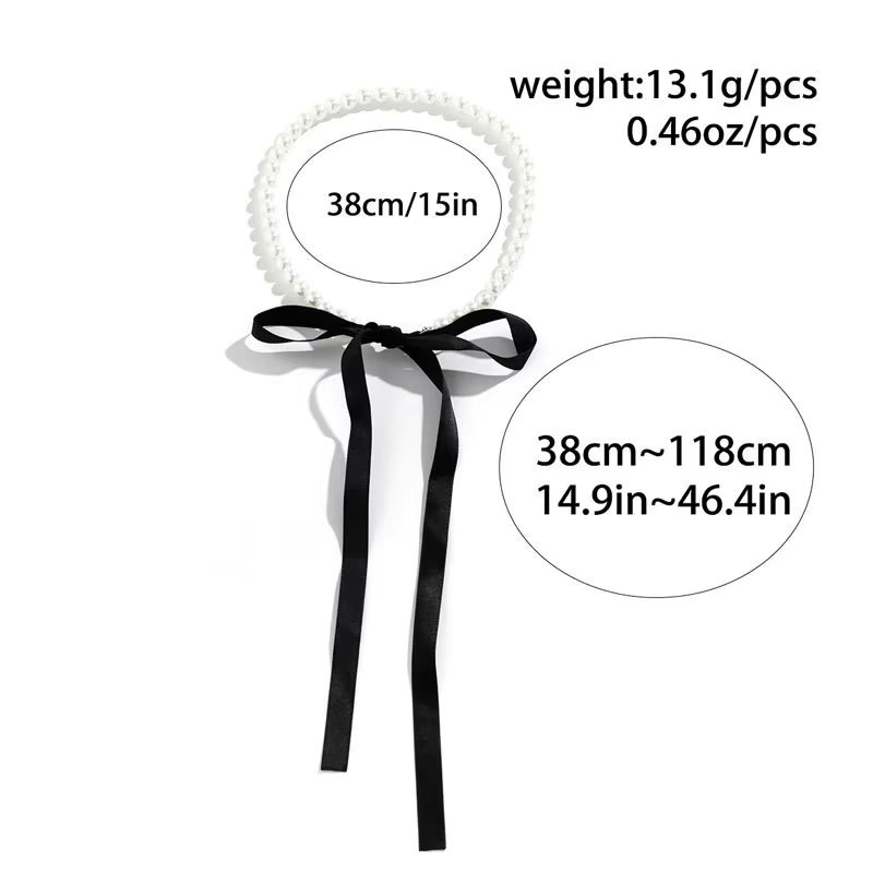 Sygune Choker Halskette, weiße Imitation Perle, Unisex - Bild 2