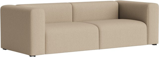HAY Mags 2,5-Sitzer Sofa Kombination in Beige mit Stoffbezug und Holzrahmen - Bild 1