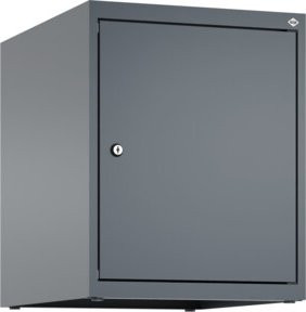 C+P Aufsatzschrank 7016/7016 mit Zylinderschloss und 1 Abteil in Anthrazit und Grau, B/T/H: 50 x 40 x 50 cm - Bild 1