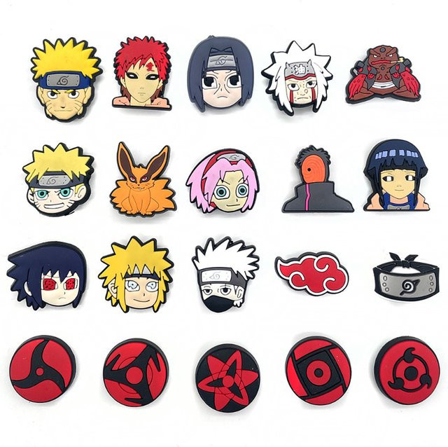 Bandai Schuhcharms-Set, 20-teilig, PVC, Anime-Cartoon-Figuren - Bild 1