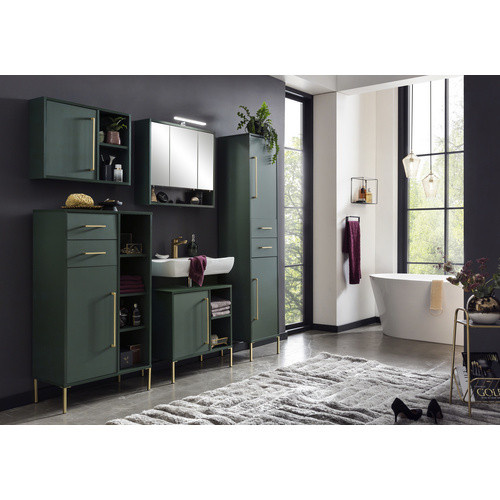 Schildmeyer Hängeschrank Kent für das Badezimmer in Grün, B/H/T: 66,8 x 48,4 x 16 cm - Bild 4