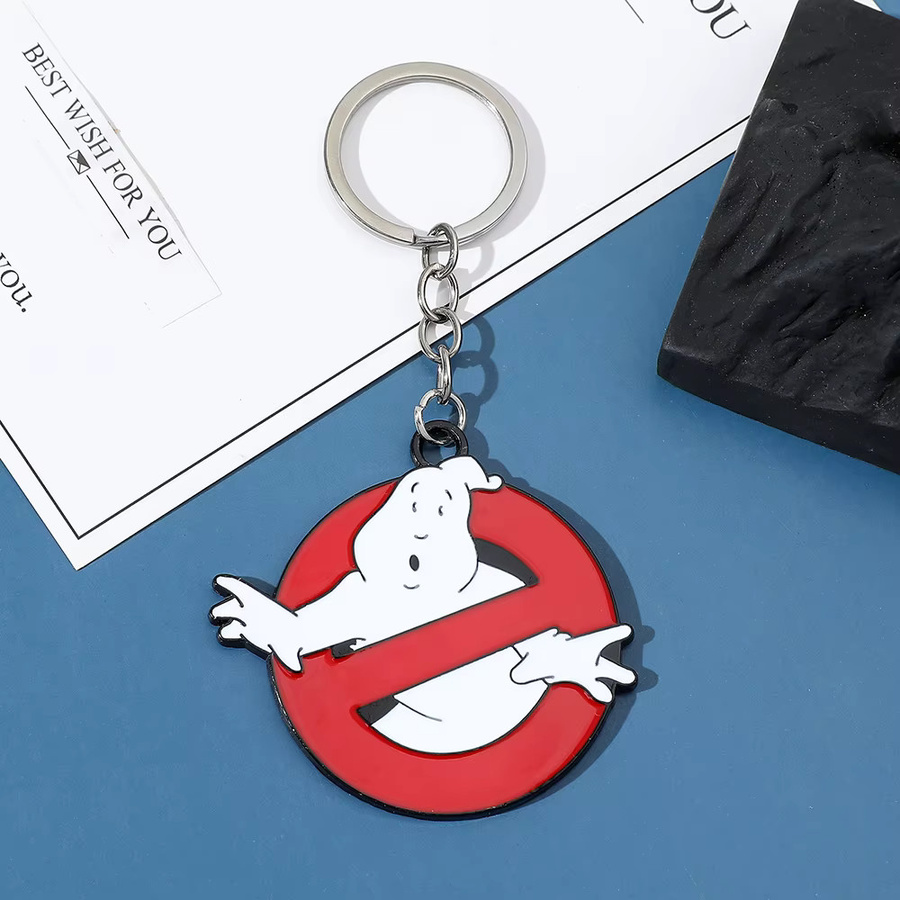 kefeng jewelry Schlüsselanhänger Ghostbusters, rot, Unisex - Bild 4