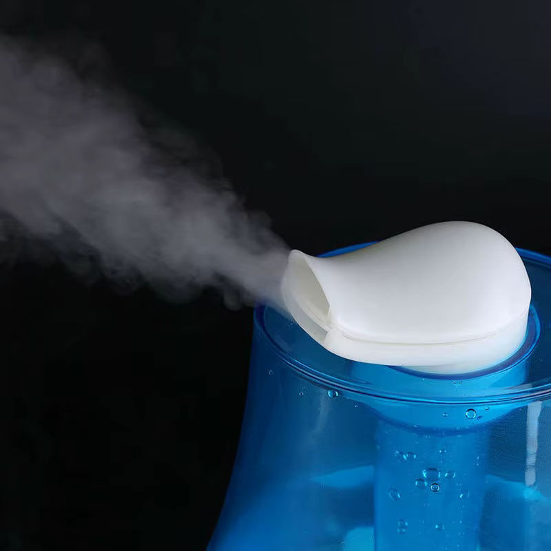 THANKSHARE Ultraschall-Luftbefeuchter mit Doppel-Sprühfunktion und 7-Farben LED, Aroma Diffusor für ätherische Öle, 3000 ml, Schwarz/Blau - Bild 3