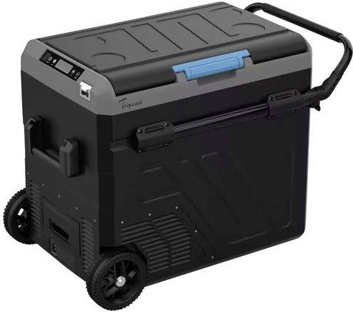 Tripcool C053-060 Kompressor-Kühlbox Trolley in Schwarz Matt mit 60 l Volumen und Temperaturbereich von -20 bis +20°C (12 V/DC, 24 V/DC) - Bild 1