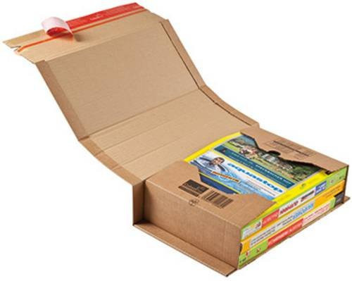 ColomPac Wickelverpackung CP 020 aus Wellpappe mit Selbstklebeverschluss, Braun, B: 35,3 cm, T: 22,5 cm, H: 10,0 cm - Bild 1