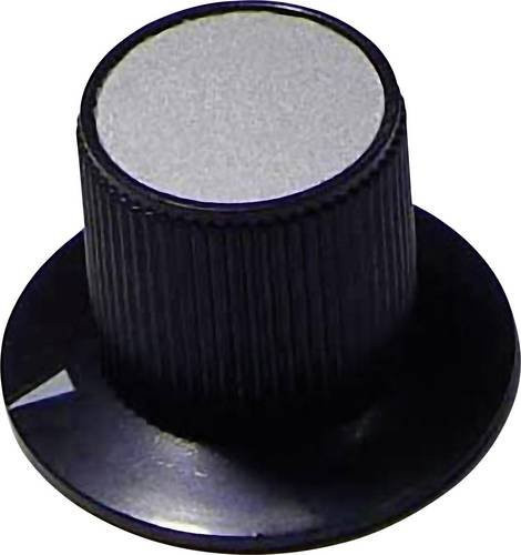 TRU Components Drehknopf aus Aluminium in Schwarz, Durchmesser: 29 mm, Höhe: 20 mm - Bild 1