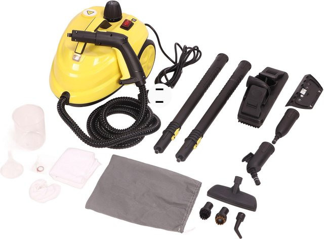 Aimo Handheld Dampfreiniger Set in Gelb mit 2000W Hochtemperatur Hochdruck und 2L Fassungsvermögen - Bild 1