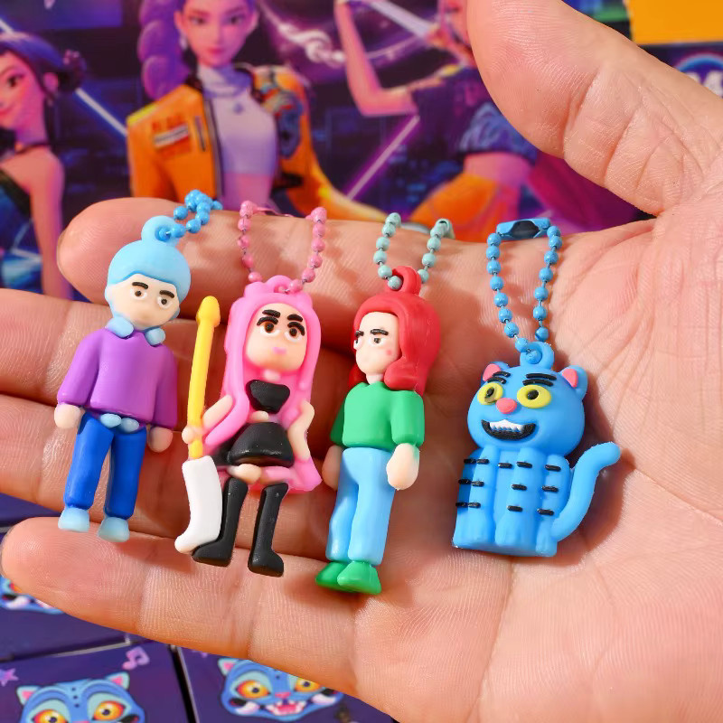 Bandai Anime-Teufel Überraschungs-Blindbox-Spielzeugfiguren Schlüsselanhänger, 24-teiliges Set - Bild 4