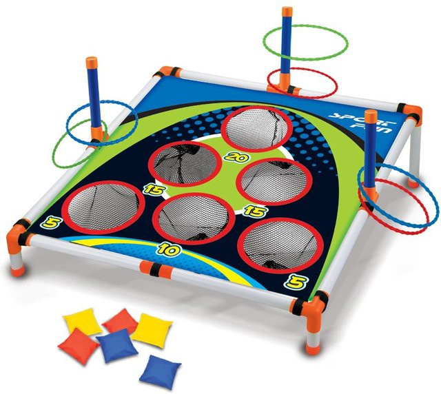 Cornhole Wurfkreis-Ferrule-Brett-Set, Gelb, ab 6 Jahren - Bild 1