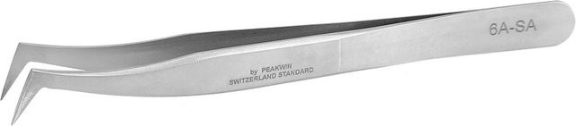 DIYelecs Grafting Pinzette für Wimpernverlängerung, Edelstahl, White - Bild 1