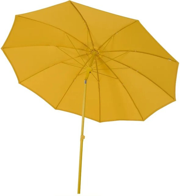 Siena Garden Paolo T52184 Mittelstockschirm aus Aluminium und Polyester in Gelb mit Ø 270 cm - Bild 1