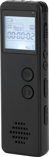Honor Electronics Digitales Diktiergerät mit Rauschunterdrückung und Sprachaktivierung in Schwarz - Bild 1