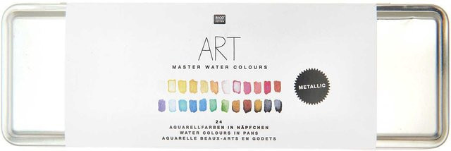 Rico Design ART Master Metallic Aquarellfarben mit 24 Farben - Bild 1