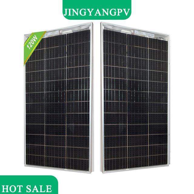 JINGYANGPV Bifaziales transparentes Solarmodul 120W 18V für Balkon und Outdoor - Bild 1