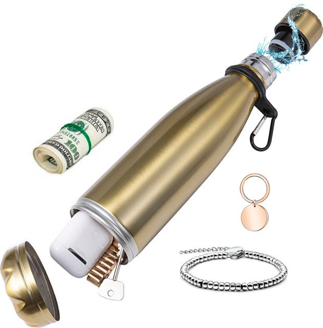 Diversion Trinkflasche aus Edelstahl in Silber oder Gold, 27,0 ml - Bild 1