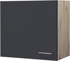 Flex-Well Küchen-Hängeschrank Morena in Basaltgrau matt und San Remo Eiche, B/H/T: 60 x 54,8 x 32 cm - Bild 1