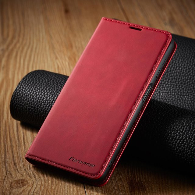 Leder Klapphandyhülle mit Kartenfach und Portemonnaie für Xiaomi Redmi Note Serie Pro Plus 5G - Bild 1