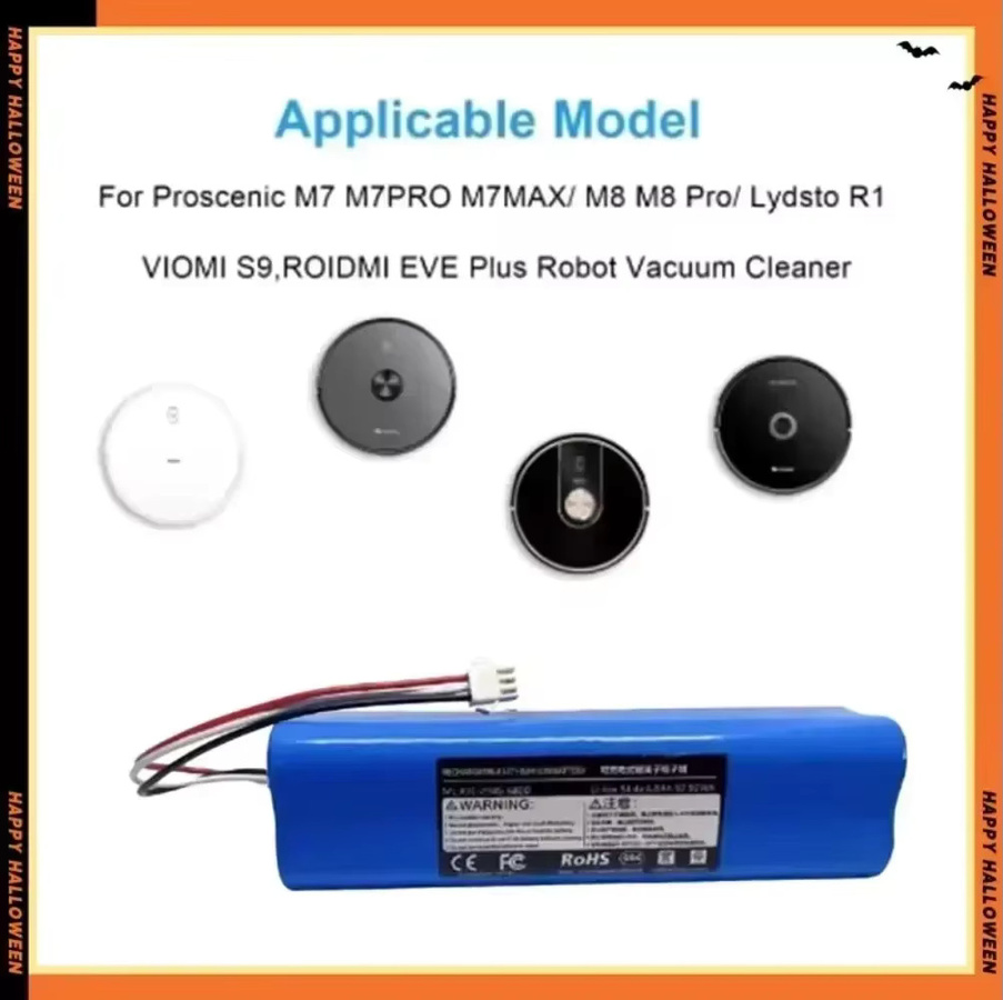 Original Akku für Xiaomi Viomi S9 Lydsto R1 Roidmi Eve Plus Roboter-Staubsauger mit 6800mAh in Blau - Bild 2