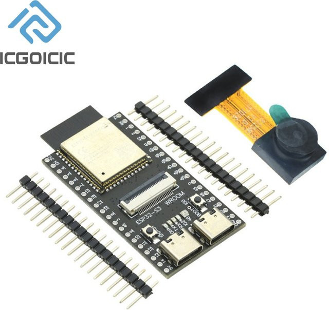 ESP32-S3-WROOM CAM Entwicklungsboard N16R8 WiFi Bluetooth Modul mit OV2640 OV5640 Kamera-Unterstützung in Schwarz - Bild 1