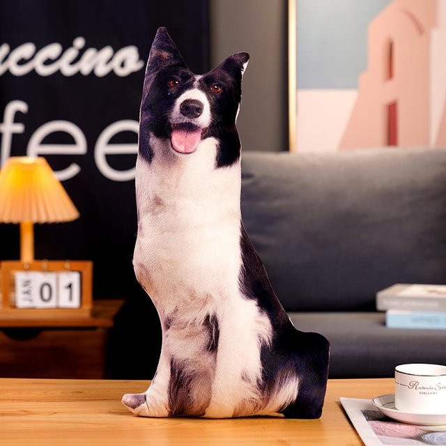 Yiran Health & Beauty Hund Plüschtier, 50cm, Schwarz - Bild 1