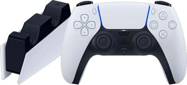 Sony PlayStation 5 DualSense kabelloser Controller mit Ladestation in Weiß - Bild 1