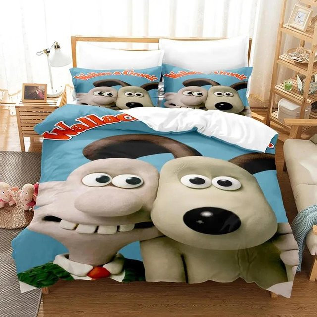 Lodestar Kawaii Gromit Bettwäsche-Set mit Bettbezug und Kissenbezug, Blau, B/H: 135 x 200 cm - Bild 1