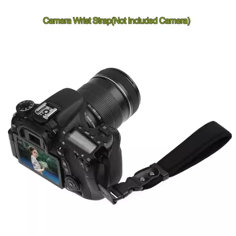 RG Kamera-Handschlaufe in Schwarz, leichter und schnell abnehmbarer Kamera-Handriemen für Canon, Nikon, Sony und Fujifilm DSLR-Kameras - Bild 3