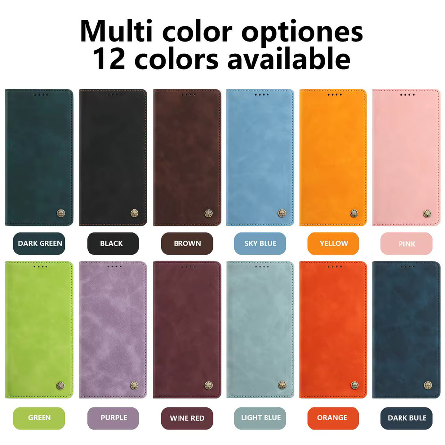 Eseble Leder Brieftasche Case für T-Mobile Revvl 8 Pro 5G, Revvl 7 und Revvl 6 Pro mit Magnetischem Flip-Cover in Blau oder Grün - Bild 4