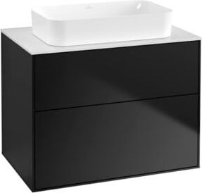 Villeroy & Boch Waschtischunterschrank Finion, Wandhängend, Weiß lackiert, B/T/H: 80 x 50,1 x 60,3 cm - Bild 1
