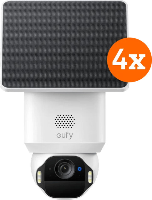 eufy SoloCam E42 Wi-Fi Überwachungskamera 4er-Pack, Weiß - Bild 1