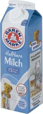 Bärenmarke H-Milch 1,5 % 12 x 1 l - Bild 1