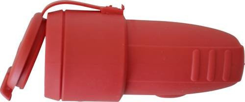 N & L 17161 Schutzkontaktkupplung Gummi 230V Rot IP44 - Bild 1