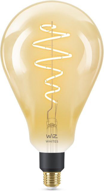 WiZ Smart Filament LED Leuchtmittel E27 Standardform Amber Warmweiß und Kaltweiß dimmbar, Weiß - Bild 1