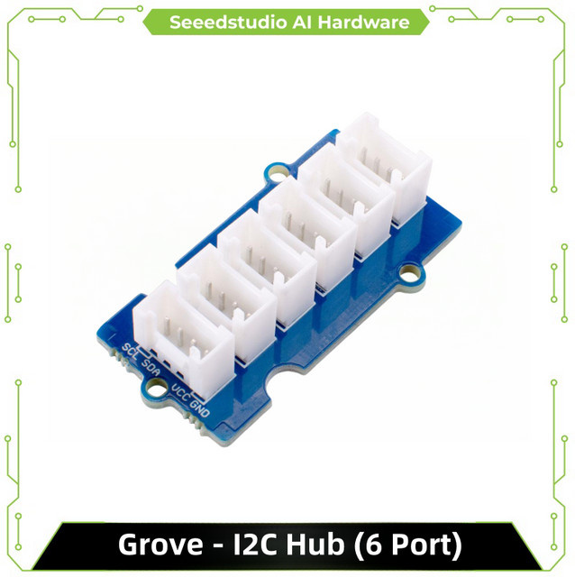 Seeed Studio Grove I2C Hub 6-Port I2C-Erweiterung Modul-Schnittstellenkarte in Blau mit einem Eingang und fünf Ausgängen - Bild 1
