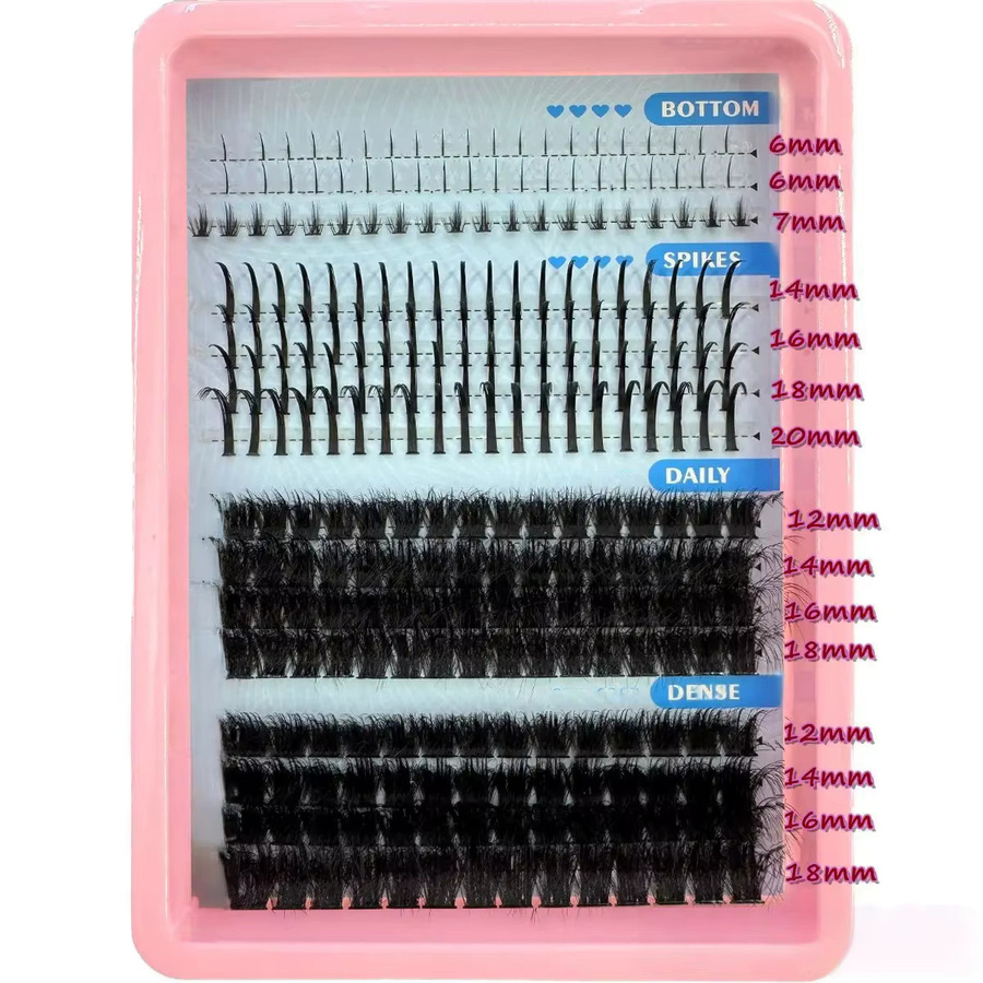 LIMEIKAI Wimpernbüschel Wispy Einzelwimpern, 15 Reihen, 10-18mm, Natürlich - Bild 2