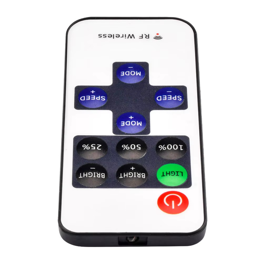 occkic Mini RF Dimmer-Controller mit kabelloser Fernbedienung für LED-Streifen, DC5V-DC24V, Farbe Weiß - Bild 3