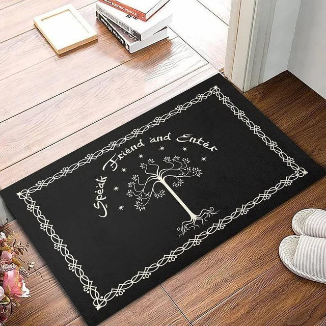 Schmutzabweisende und wasserabsorbierende Fußmatte für Eingangsbereich, Küche oder Badezimmer, Farbe: Schwarz, B/T: 40 x 60 cm - Bild 1