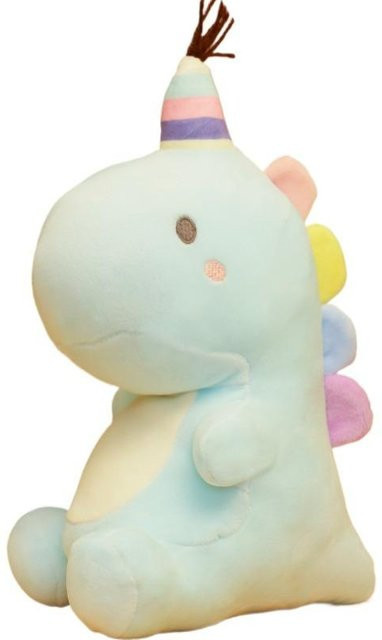 Yiran Health & Beauty Dinosaurier-Stofftierkissen, Blau, 23cm - Bild 1