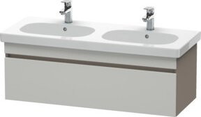 Duravit Waschtischunterschrank DuraStyle in Weiß, B/T/H: 115 x 45,3 x 39,8 cm, wandhängend mit 1 Auszug - Bild 1