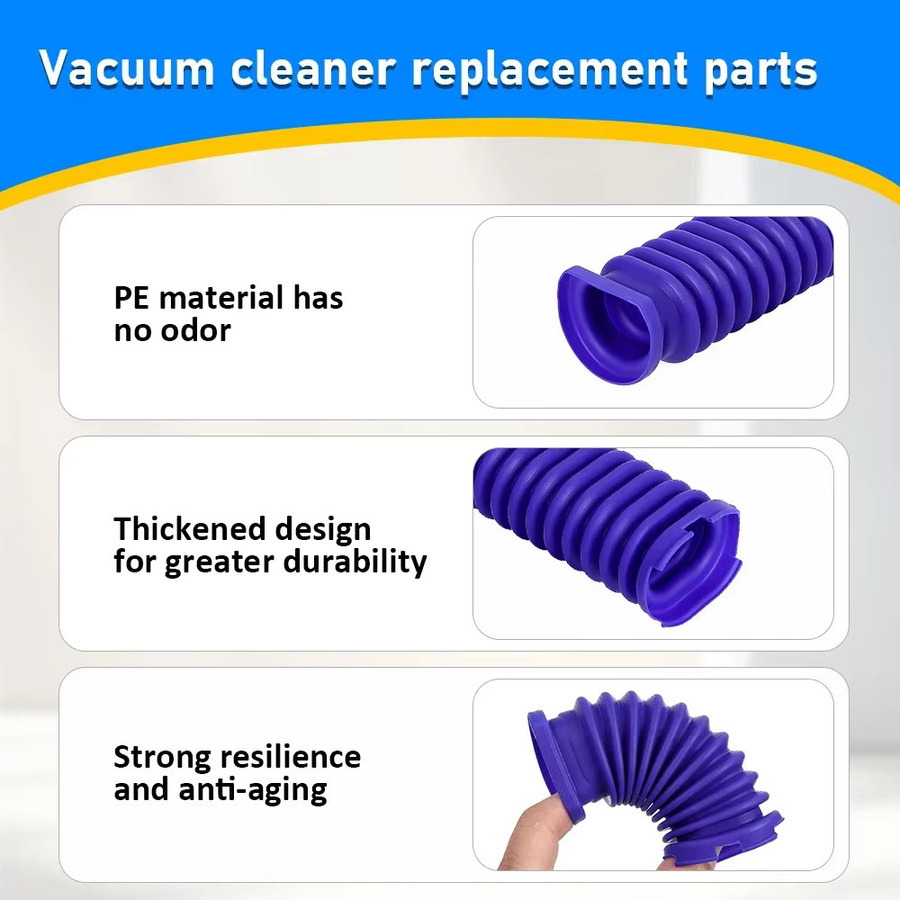 Dyson Saugkopf-Rollenschlauch in Blau für V8, V10, V12 Slim, V15 Slim, SV18, SV20 und SV10K Staubsauger - Bild 4