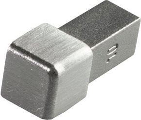 Fuchs Design Fliesenschiene aus Edelstahl in Silber, Breite: 15 cm, Höhe: 3 cm - Bild 1