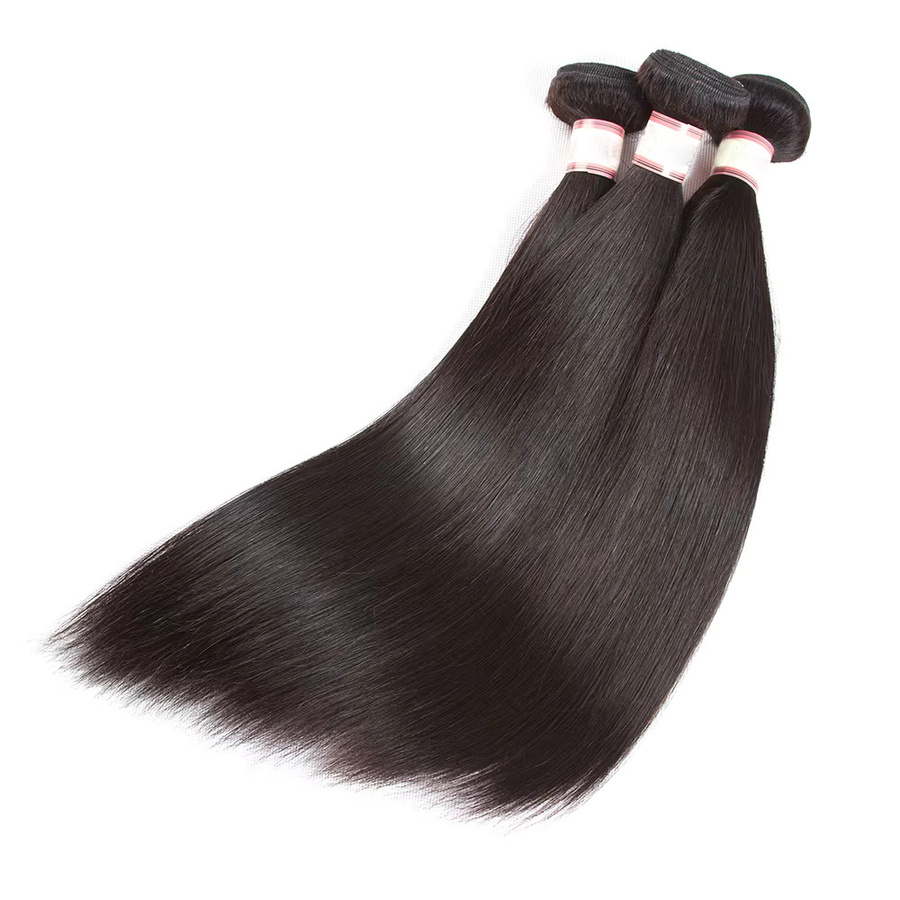 Geeta Haarwebart Bundles Brasilianische Gerade, Schwarz, 100 % Menschliches Haar - Bild 3