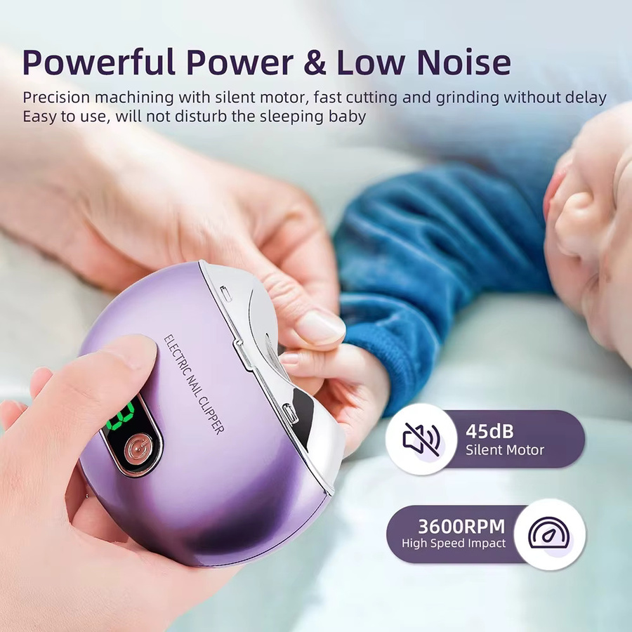 SoftAura Elektrischer Nagelknipser mit UV-Licht, Maniküre-Schleifer, Kinder und Erwachsene - Bild 2