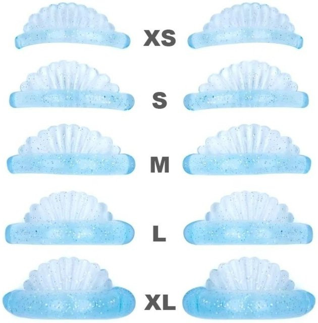yanda Silikon-Wimpernwell-Pads, 5 Paar, blau, Unisex - Bild 1
