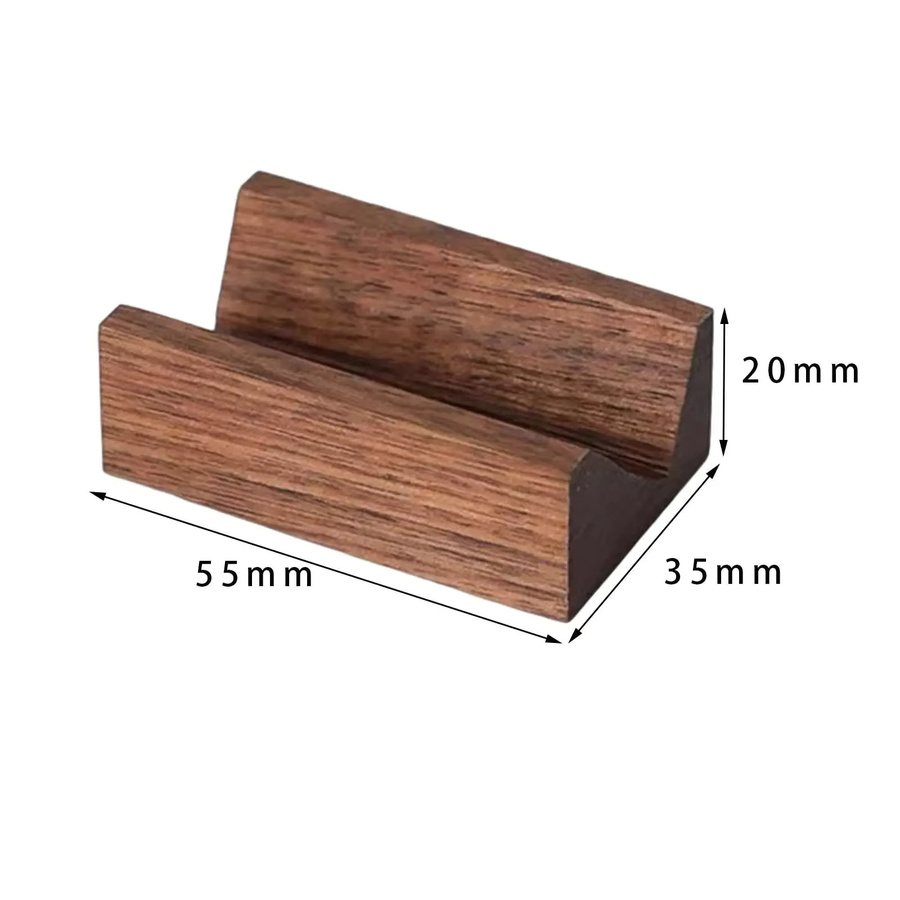 Schmuckdisplay aus Walnuss mit V-Nut für Ringe und Ohrringe in Braun - Bild 5