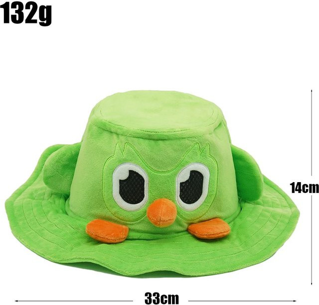 Yiran toy Grüne Eule Plüschpuppe mit Plüschhut, 1-teiliges Set - Bild 1