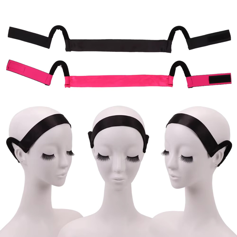 Ours-Tools Satin-Spitzenband aus Seide, Unisex, Schwarz, Rosa - Bild 3