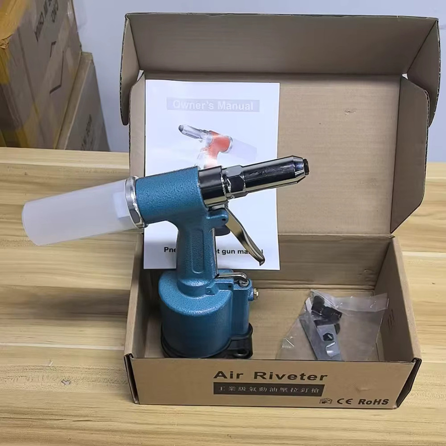 XMSJ Pneumatische Nietpistole in Blau für industrielle Blindnietarbeiten an Fenstern und Türen - Bild 2